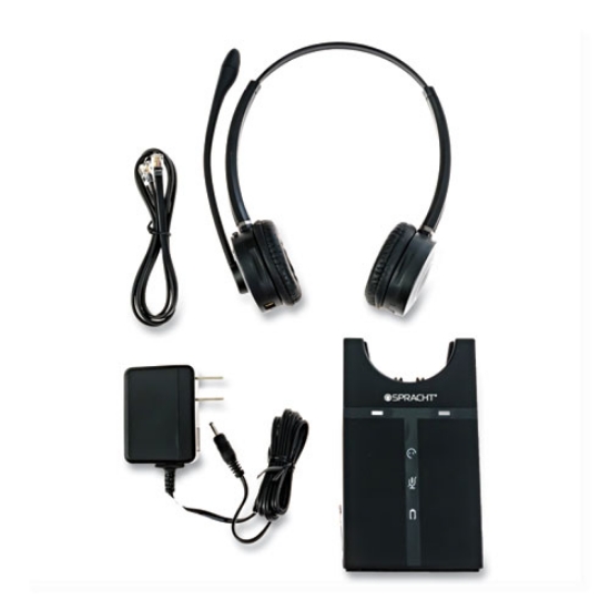 Picture of ZuM Maestro DECT Binaural Over The Head Headset, Black