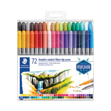 Picture of Double Ended Markers, Assorted Bullet Tips, Assorted Colors, 72/pack