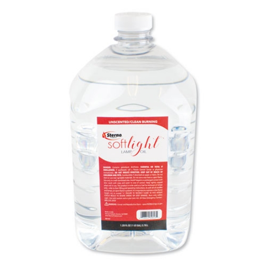 Picture of Soft Light Liquid Wax Lamp Oil, Clear, 1 gal Bottle, 4/Carton