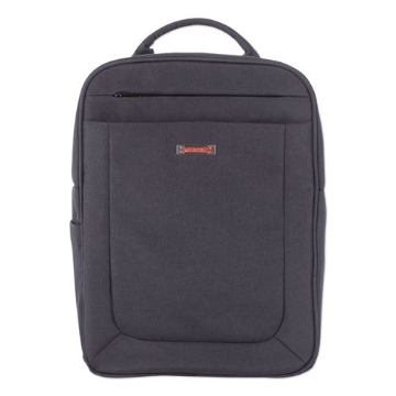 Picture of Cadence 2 Section Business Backpack, Fits Devices Up to 15.6", Polyester, 6 x 6 x 17, Charcoal