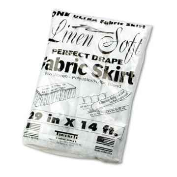 Picture of Table Set Linen-Like Table Skirting, Polyester, 29" X 14 Ft, White