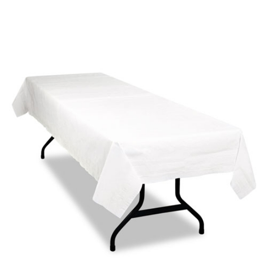 Picture of Table Set Poly Tissue Table Cover, 54" X 108", White, 6/pack