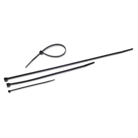 Picture of Nylon Cable Ties, 11 X 0.19, 50 Lb, Black, 500/pack