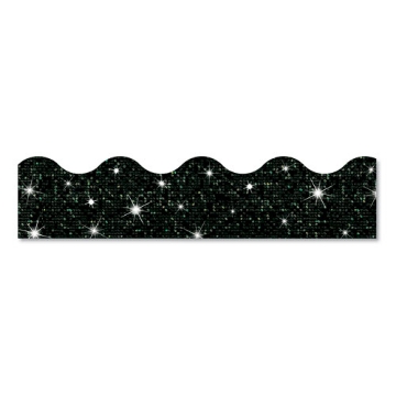 Picture of Terrific Trimmers Sparkle Border, 2.75" X 32 Ft, Black