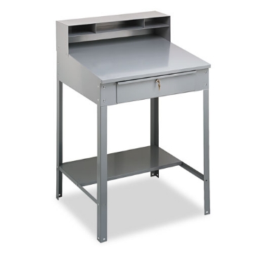 Picture of Open Steel Shop Desk, 34.5" X 29" X 53.75", Medium Gray