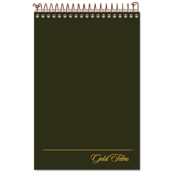 Picture of Gold Fibre Steno Pads, Gregg Rule, Designer Green/gold Cover, 100 White 6 X 9 Sheets