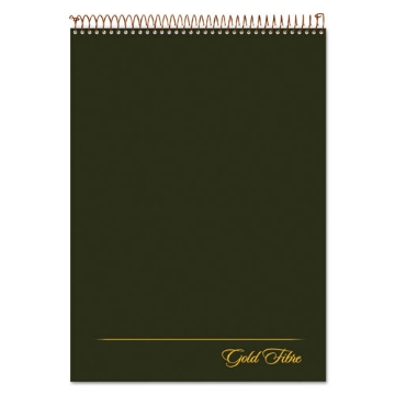 Picture of Gold Fibre Wirebound Project Notes Pad, Project-Management Format, Green Cover, 70 White 8.5 X 11.75 Sheets