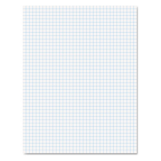 Picture of Quadrille Pads, Quadrille Rule (4 sq/in), 50 White (Heavyweight 20 lb Bond) 8.5 x 11 Sheets