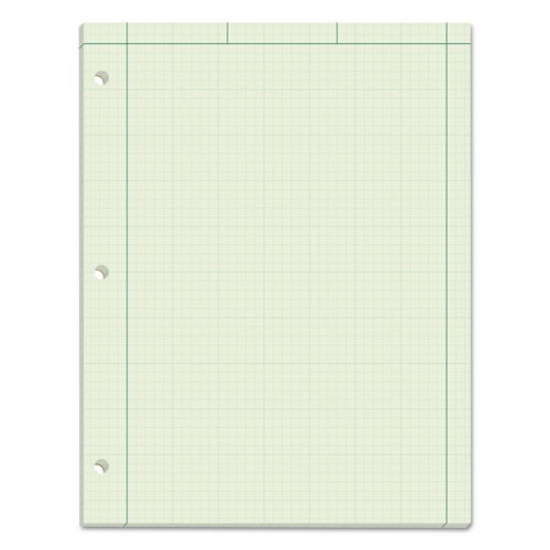Picture of Engineering Computation Pads, Cross-Section Quad Rule (5 Sq/in, 1 Sq/in), Black/green Cover, 100 Green-Tint 8.5 X 11 Sheets