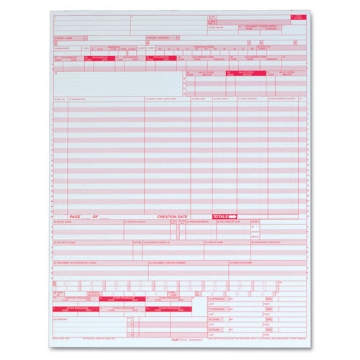 Picture of UB04 Hospital Insurance Claim Form for Laser Printers, One-Part (No Copies), 8.5 x 11, 2,500 Forms Total
