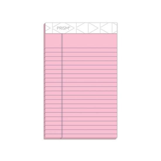 Picture of Prism + Colored Writing Pads, Narrow Rule, 50 Pastel Pink 5 X 8 Sheets, 12/pack