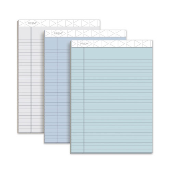 Picture of Prism + Colored Writing Pads, Wide/legal Rule, 50 Assorted Pastel-Color 8.5 X 11.75 Sheets, 6/pack
