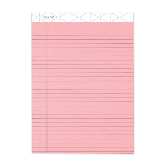 Picture of Prism + Colored Writing Pads, Wide/legal Rule, 50 Pastel Pink 8.5 X 11.75 Sheets, 12/pack