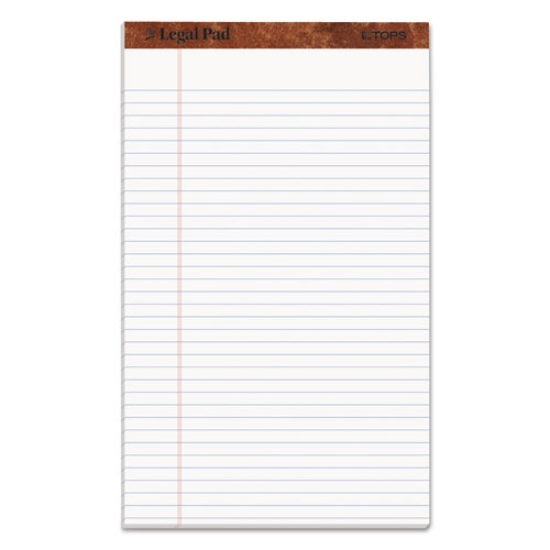 Picture of "The Legal Pad" Ruled Perforated Pads, Wide/legal Rule, 50 White 8.5 X 14 Sheets, Dozen