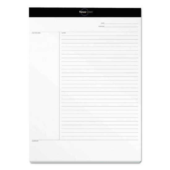 Picture of Focusnotes Legal Pad, Meeting-Minutes/notes Format, 50 White 8.5 X 11.75 Sheets