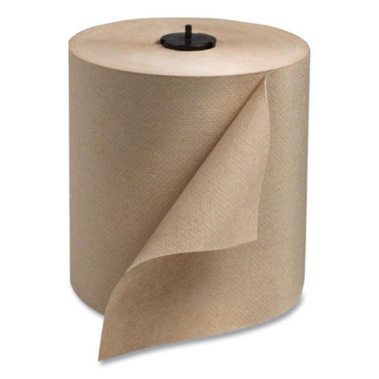 Picture of Basic Paper Wiper Roll Towel, 1-Ply, 7.68" x 1,150 ft, Natural, 4 Rolls/Carton