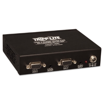 Picture of vga with audio over cat5/cat6 extender splitter, black, taa compliant