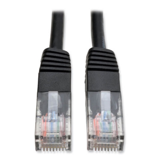 Picture of CAT5e 350 MHz Molded Patch Cable, 7 ft, Black