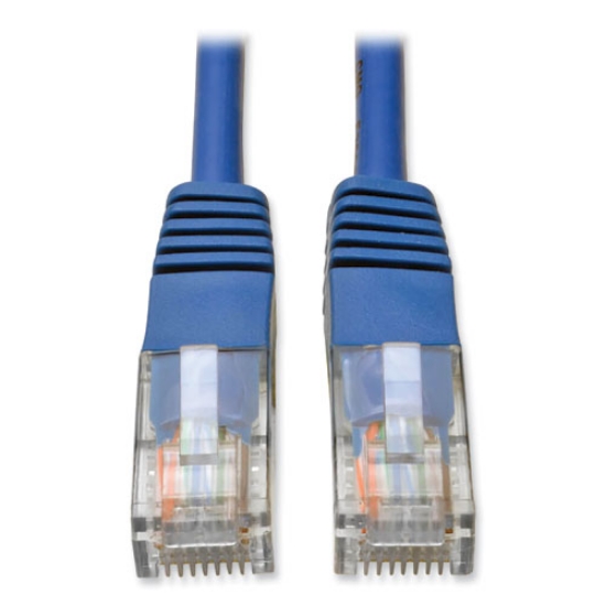 Picture of cat5e 350 mhz molded patch cable, 10 ft, blue