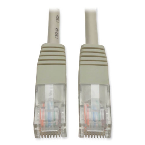 Picture of CAT5e 350 MHz Molded Patch Cable, 50 ft, Gray