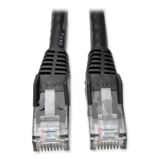 Picture of CAT6 Gigabit Snagless Molded Patch Cable, 1 ft, Black