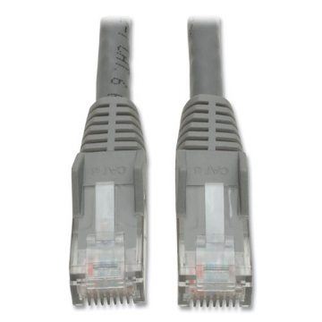 Picture of CAT6 Gigabit Snagless Molded Patch Cable, 7 ft, Gray