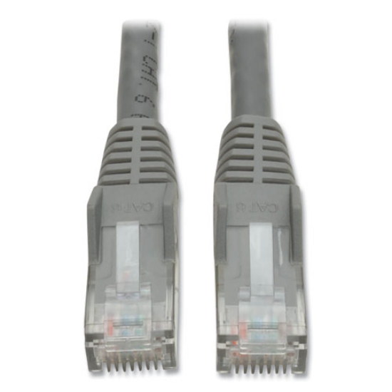 Picture of CAT6 Gigabit Snagless Molded Patch Cable, 7 ft, Gray