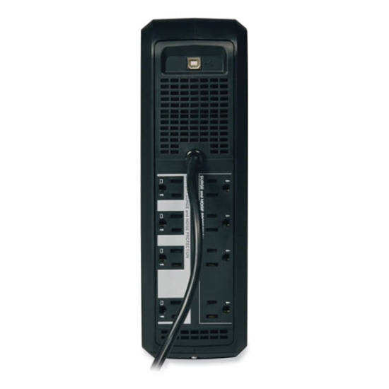 Picture of OmniSmart LCD Line-Interactive UPS Tower, 8 Outlets, 650 VA, 480 J