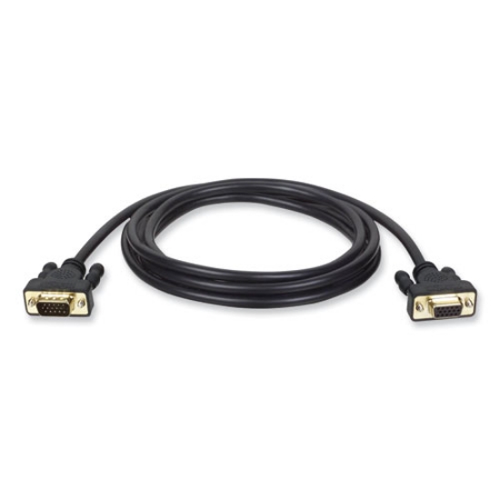 Picture of vga monitor extension cable, 6 ft, black