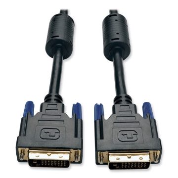 Picture of DVI Dual Link Cable, Digital TMDS Monitor Cable, 6 ft, Black