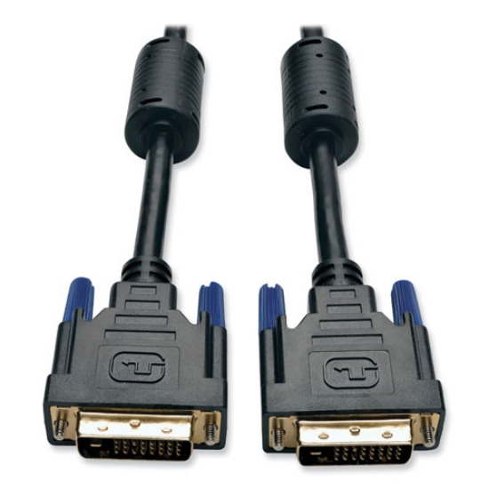 Picture of DVI Dual Link Cable, Digital TMDS Monitor Cable, 6 ft, Black