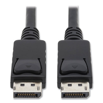 Picture of DisplayPort to DisplayPort Cable 4K with Latches, 10 ft, Black