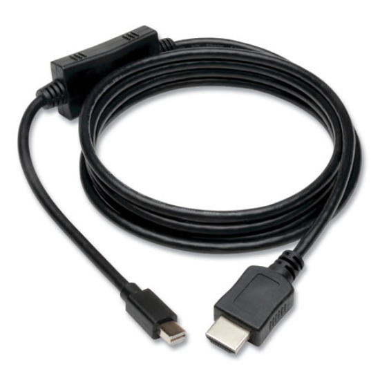 Picture of mini displayport/thunderbolt to hdmi cable adapter, 6 ft, black