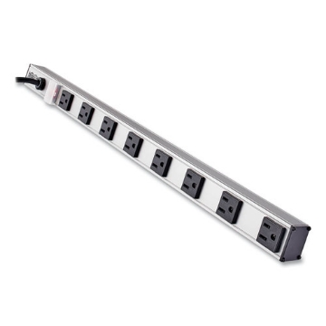 Picture of VERTICAL POWER STRIP, 8 OUTLETS, 15 FT CORD, SILVER