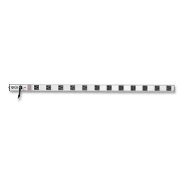Picture of VERTICAL POWER STRIP, 12 OUTLETS, 15 FT CORD, SILVER