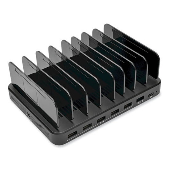 Picture of USB CHARGING STATION WITH QUICK CHARGE 3.0, 7 DEVICES, 4.9 X 2.6 X 6.6, BLACK