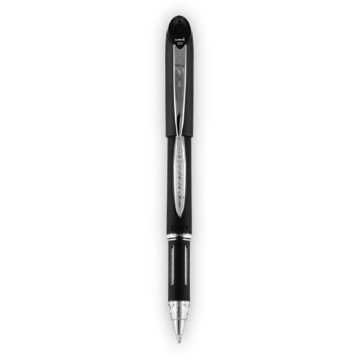 Picture of Jetstream Stick Hybrid Gel Pen, Bold 1 mm, Black Ink, Black/Silver Barrel