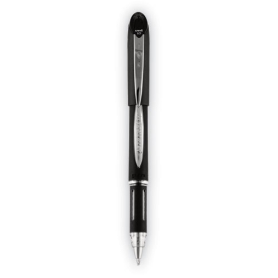 Picture of Jetstream Stick Hybrid Gel Pen, Bold 1 mm, Black Ink, Black/Silver Barrel