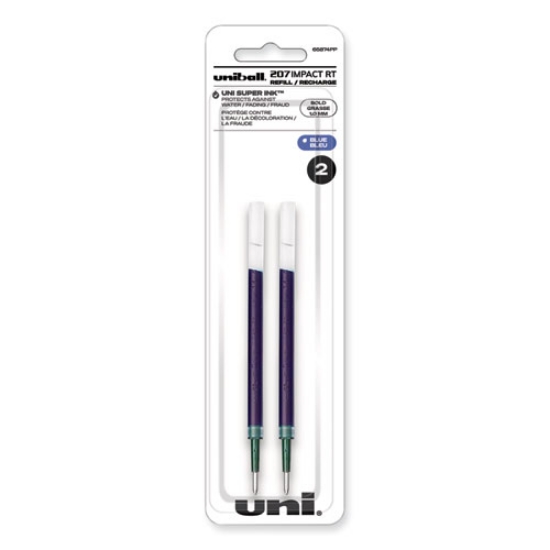 Picture of Refill For Gel 207 Impact Rt Roller Ball Pens, Bold Conical Tip, Blue Ink, 2/pack
