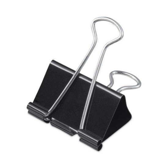Picture of Binder Clip Zip-Seal Bag Value Pack, Large, Black/Silver, 36/Pack