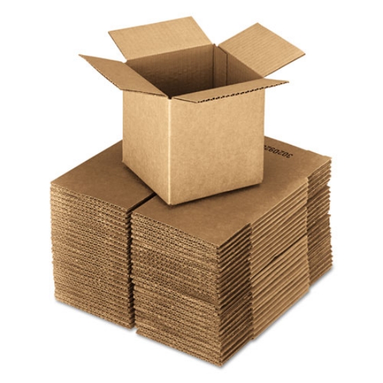 Picture of Cubed Fixed-Depth Corrugated Shipping Boxes, Regular Slotted Container (RSC), 18" x 18" x 18", Brown Kraft, 20/Bundle