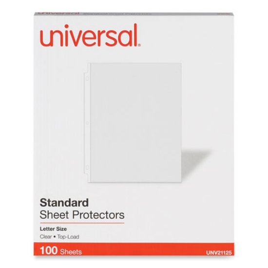 Picture of Top-Load Poly Sheet Protectors, Standard, Letter, Clear, 100/box