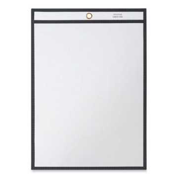 Picture of top-load vinyl ticket holder, heavy gauge, clear, 25/pack