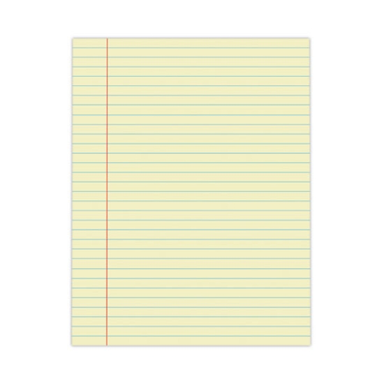 Picture of Glue Top Pads, Wide/legal Rule, 50 Canary-Yellow 8.5 X 11 Sheets, Dozen