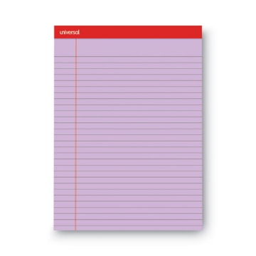 Picture of Colored Perforated Ruled Writing Pads, Wide/legal Rule, 50 Assorted Color 8.5 X 11.75 Sheets, 6/pack