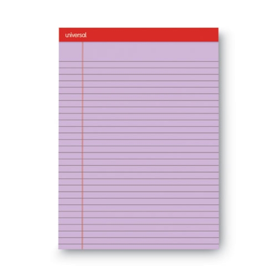Picture of Colored Perforated Ruled Writing Pads, Wide/legal Rule, 50 Orchid 8.5 X 11 Sheets, Dozen