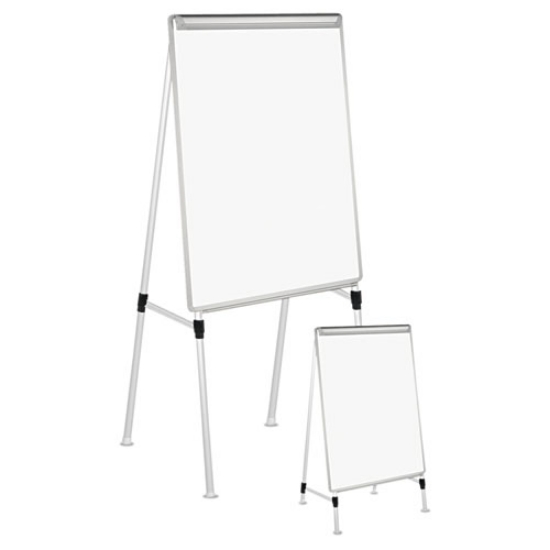 Picture of dry erase board with a-frame easel, 29 x 41, white surface, silver frame