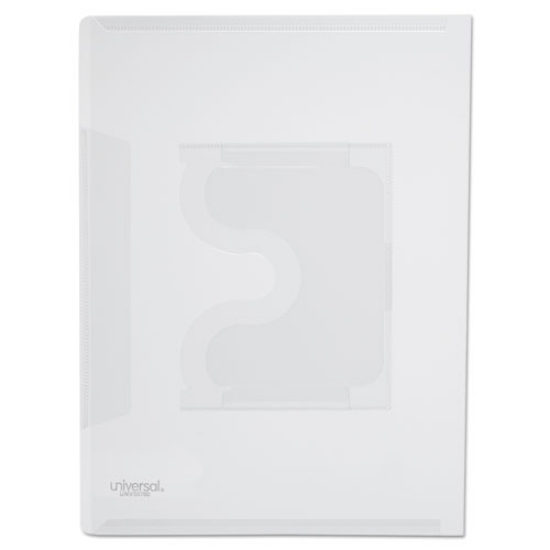 Picture of Transparent Deluxe Locking Project Files With Cd-Rom Holder, Letter Size, Clear, 25/pack