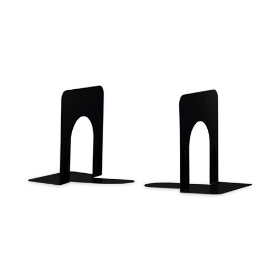 Picture of Economy Bookends, Standard, 4.75 x 5.25 x 5, Heavy Gauge Steel, Black, 1 Pair
