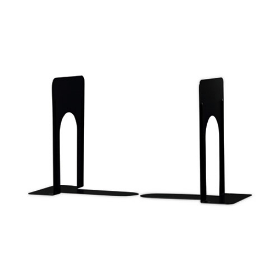 Picture of Economy Bookends, Nonskid, 5.88 x 8.25 x 9, Heavy Gauge Steel, Black, 1 Pair